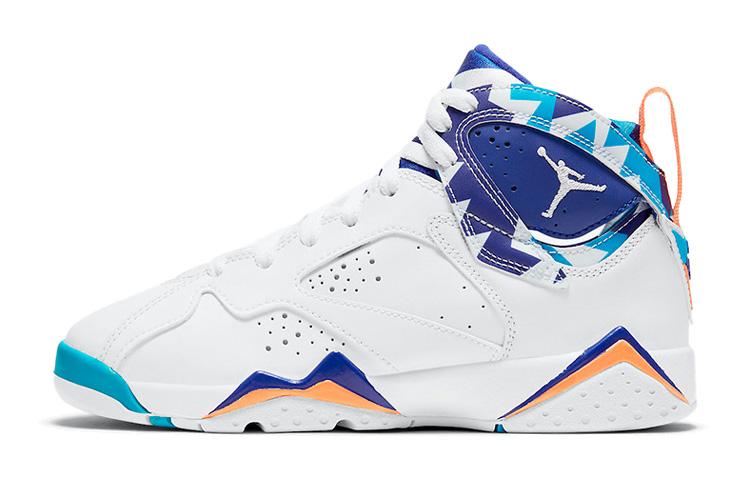 

Кроссовки унисекс Jordan Air Jordan 7 Chlorine Blue GS белые 38 EU, Белый, Air Jordan 7 Chlorine Blue GS