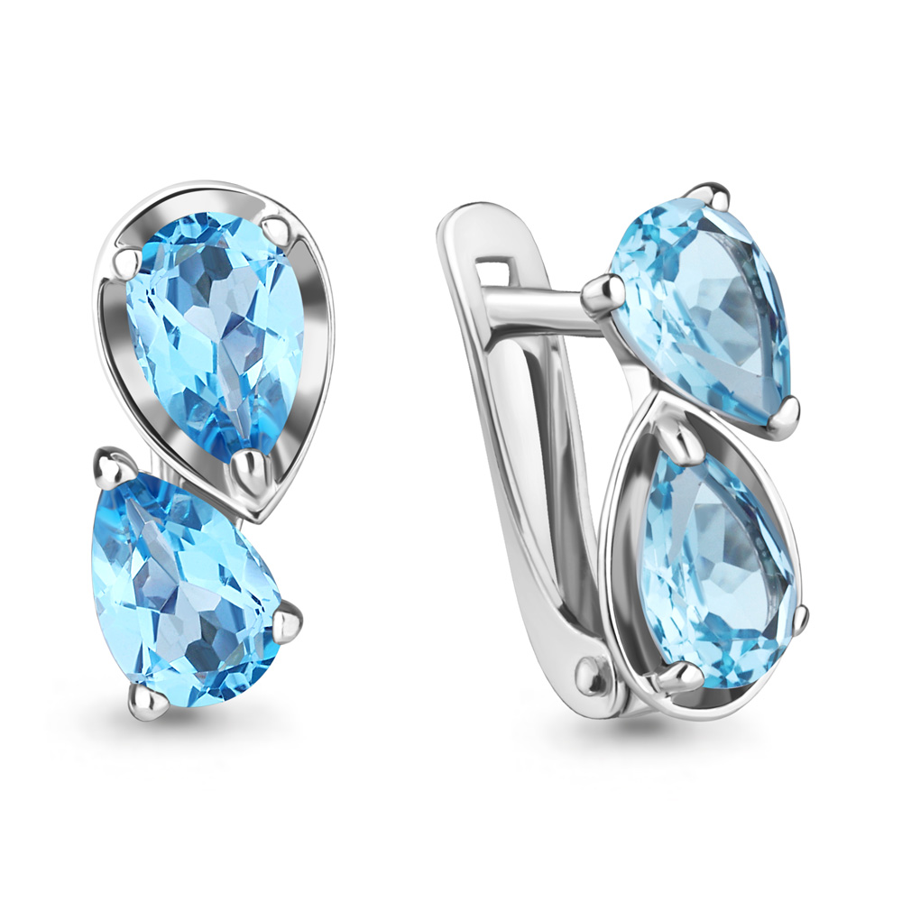 

Серьги из серебра с топазом Aquamarine Aquamarine 4751305_925_р, 4751305_925_р
