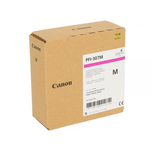

Картридж для струйного принтера Canon PFI-307 M пурпурный, оригинал, PFI-307 M