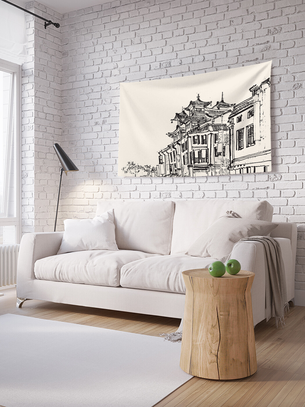 

Горизонтальное фотопанно JoyArty Панорама Сингапура, из ткани, 150х200 см
