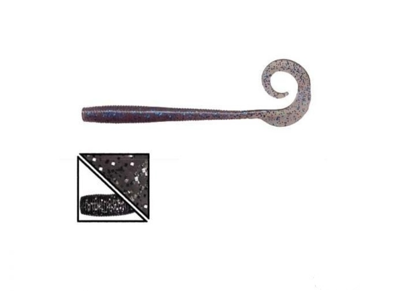 

Приманка Gary Yamamoto Worm 6" #135, Черный;серебристый, Worm 6"