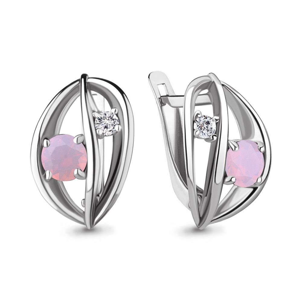 

Серьги из серебра с фианитом Aquamarine Aquamarine 47503606А_925_р, 47503606А_925_р