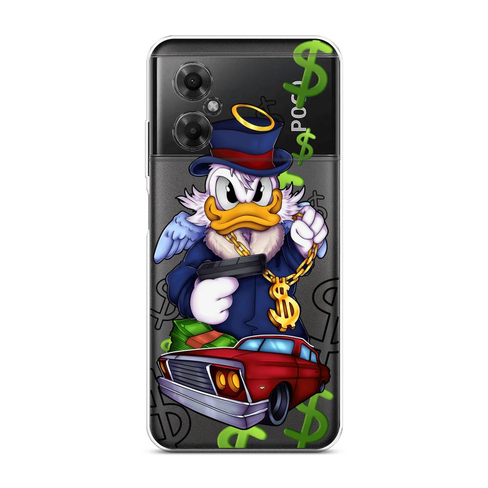 

Чехол на Xiaomi Poco M4 5G "Scrooge McDuck with a Gold Chain", Красный;синий;белый, 316550-6