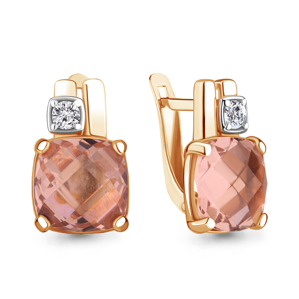 

Серьги из серебра с фианитом Aquamarine Aquamarine 4749890А_925_з, 4749890А_925_з