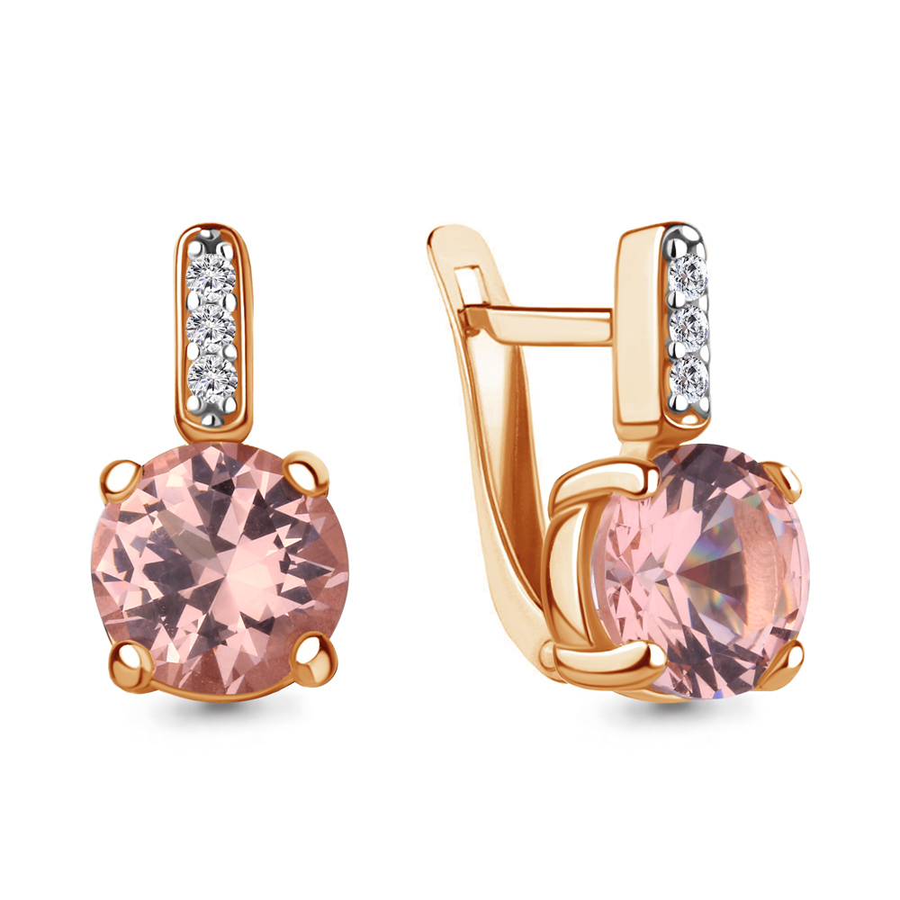 

Серьги из серебра с фианитом Aquamarine Aquamarine 4749590А_925_з, 4749590А_925_з