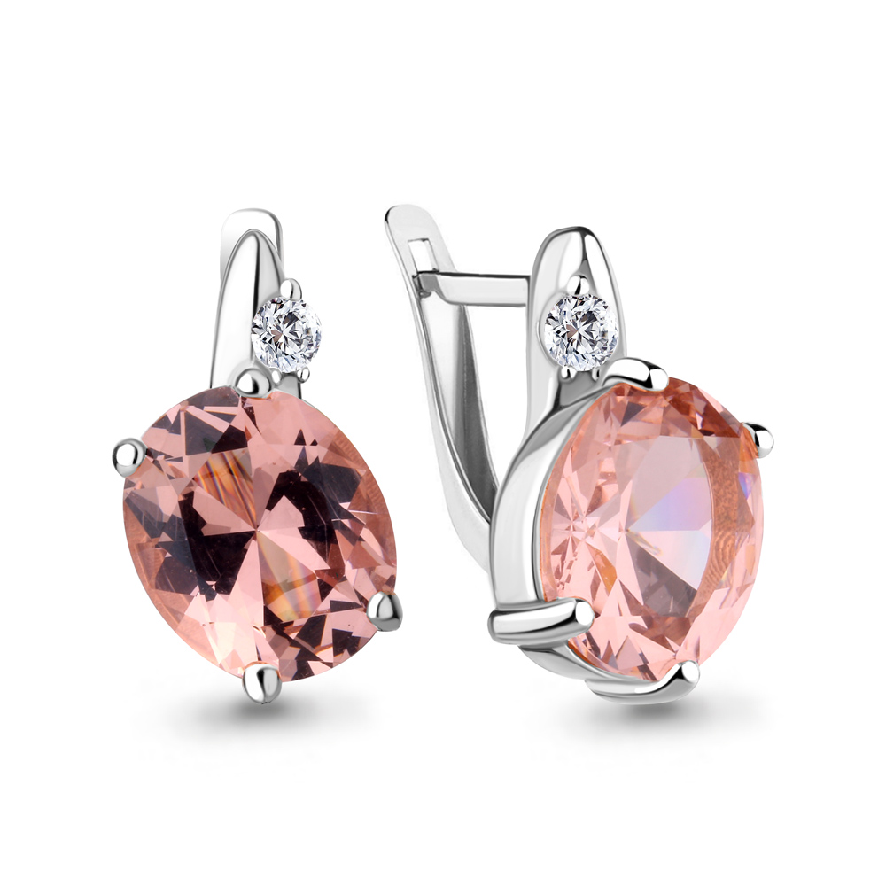 

Серьги из серебра с фианитом Aquamarine Aquamarine 4749490А_925_р, 4749490А_925_р
