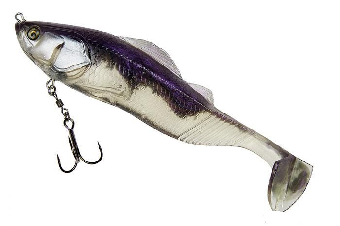 

Приманка Adusta Pick tail swimmer 7" #207 Wakasagi, Серебристый;серый;черный;фиолетовый;прозрачный, Pick tail swimmer