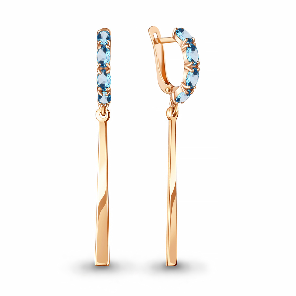 

Серьги из серебра с топазом Aquamarine Aquamarine 4749305_925_з, 4749305_925_з