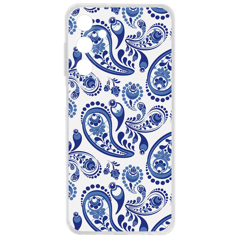 

Чехол-накладка Krutoff Clear Case Гжель для Samsung Galaxy A25 5G (A256), Прозрачный