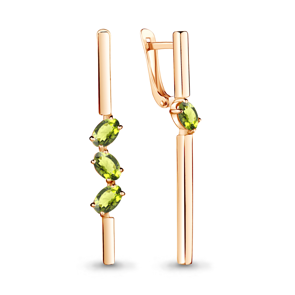 

Серьги из серебра с хризолитом Aquamarine Aquamarine 4748607_925_з, 4748607_925_з