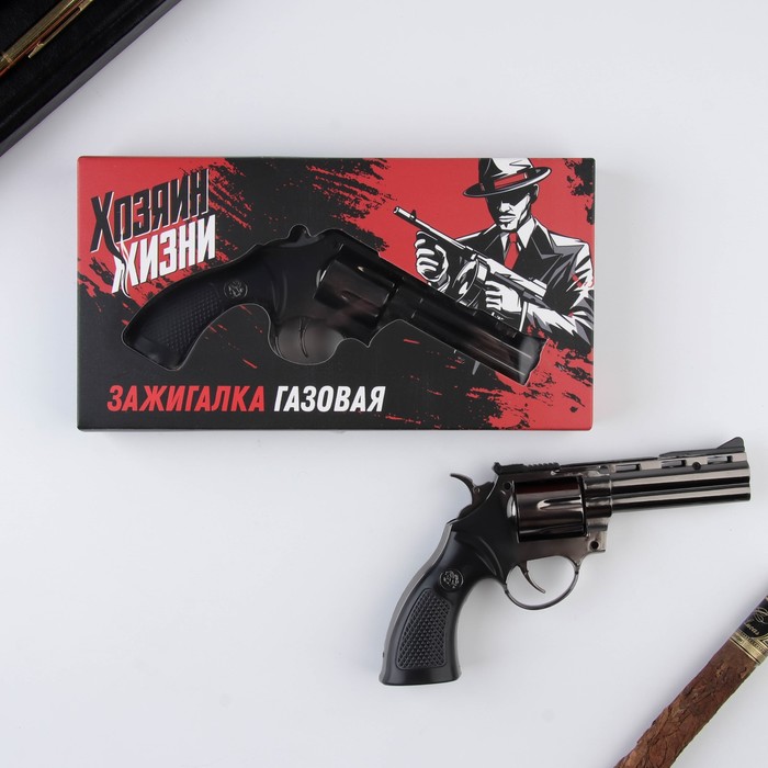 

Зажигалка газовая "Хозяин жизни", 16 х 9,5 х 3 см, Черный, 23 Февраля