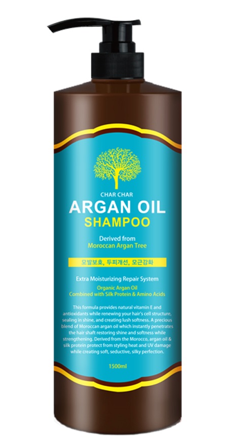 фото Шампунь аргановый для волос evas char char argan oil shampoo 1500 мл