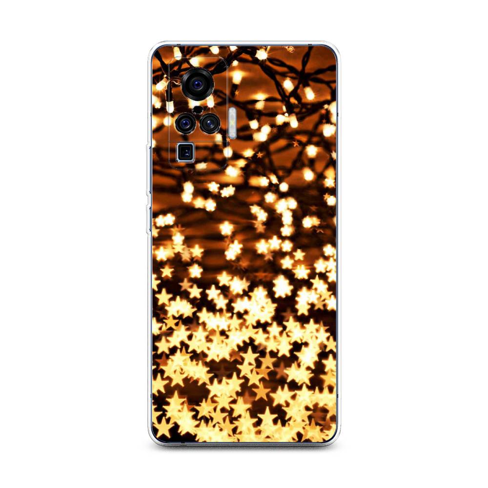 

Чехол на Vivo X50 Pro "Новогодняя гирлянда", Золотистый, 262350-5