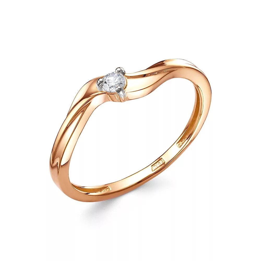 

Кольцо из золота р.  585Gold 301012583, фианит, 301012583