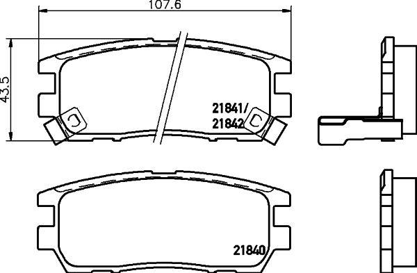 

Колодки тормозные задн MITSUBISHI L 400, MAGNA, PAJERO CLASSIC, PAJERO II, SPACE, VERADA,