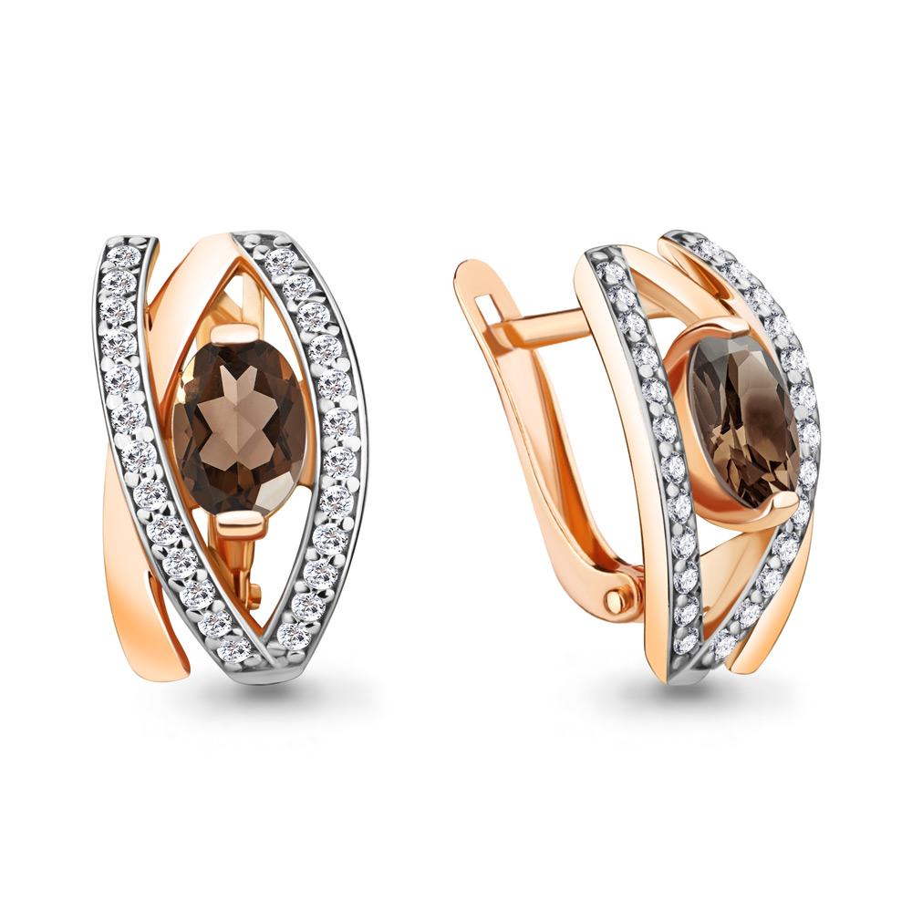 

Серьги из серебра с кварцем Aquamarine Aquamarine 4746701А_925_з, 4746701А_925_з