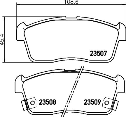 

Колодки дисковые передние Suzuki Ignis 1.3 00-03 NP1023