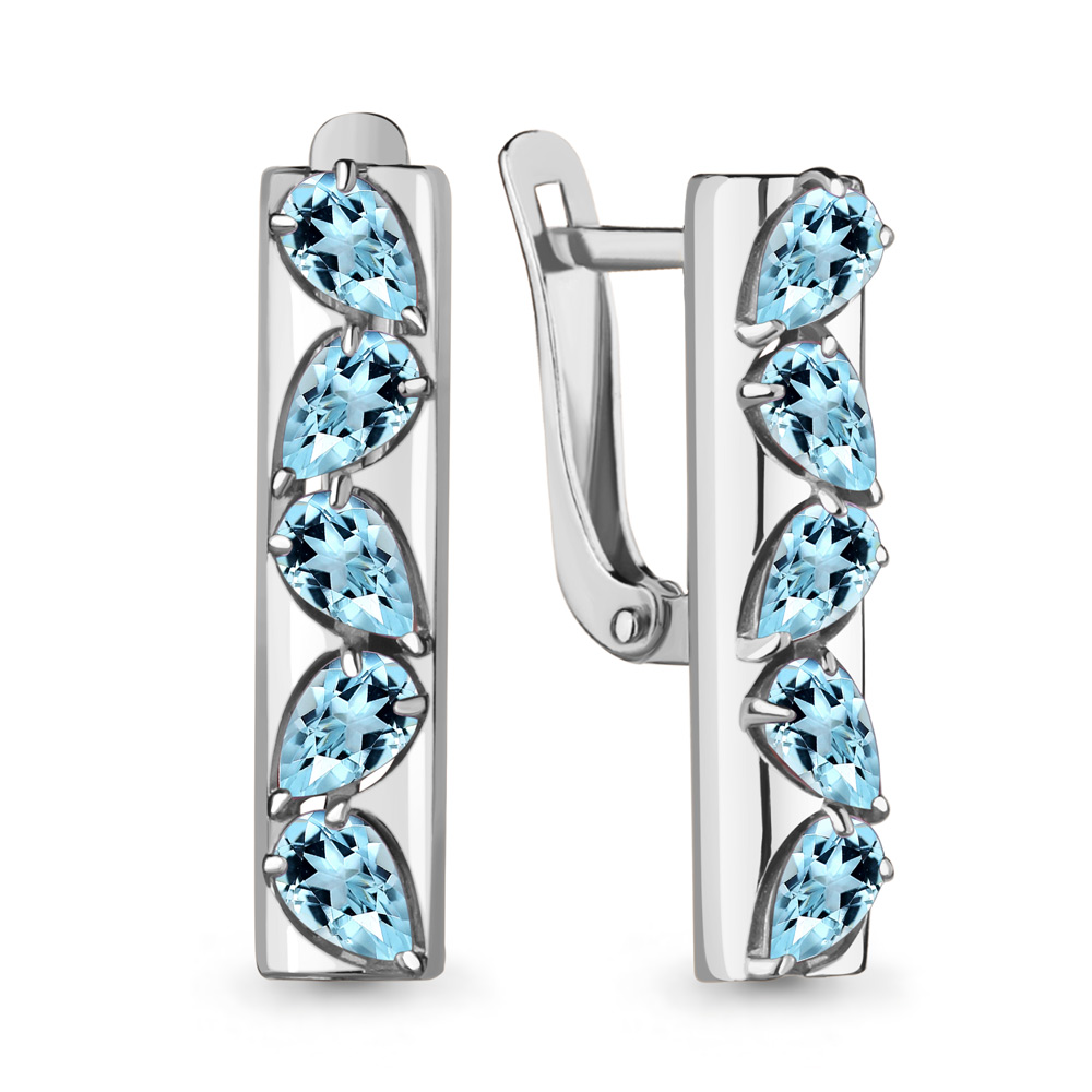 

Серьги из серебра с топазом Aquamarine Aquamarine 4746402_925_р, 4746402_925_р