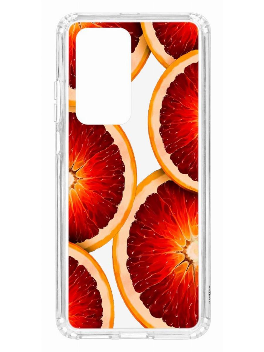 фото Чехол на huawei p40 pro kruche print orange кruче