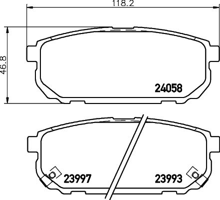 

Тормозные колодки NISSHINBO задние np6052