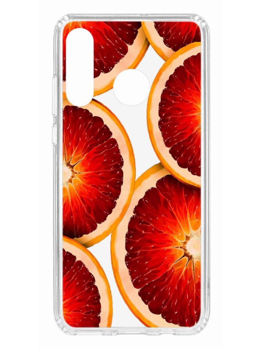 

Чехол на Huawei P30 Lite Kruche Print Orange
