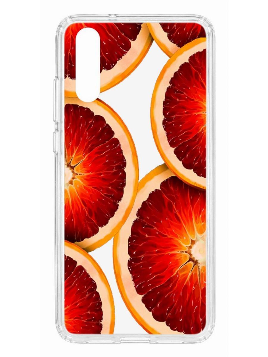 фото Чехол на huawei p20 kruche print orange кruче