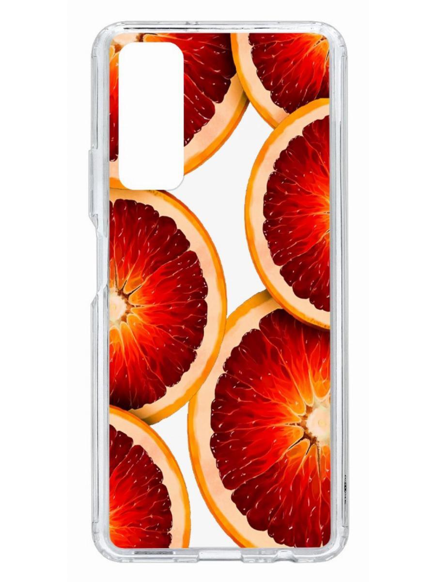 

Чехол на Huawei P Smart 2021 Kruche Print Orange