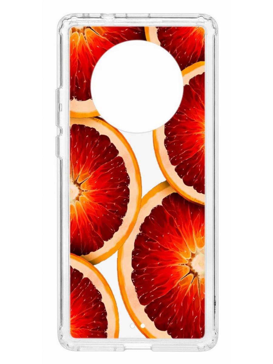 Чехол на Huawei Mate 40 Pro Kruche Print Orange