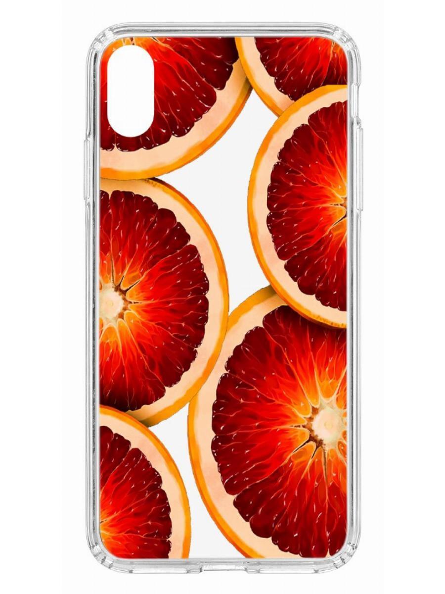 фото Чехол на apple iphone xs max kruche print orange кruче