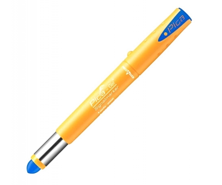 

Маркер Pica сигнальный толстый Gel Синий MARKER 8081, Желтый