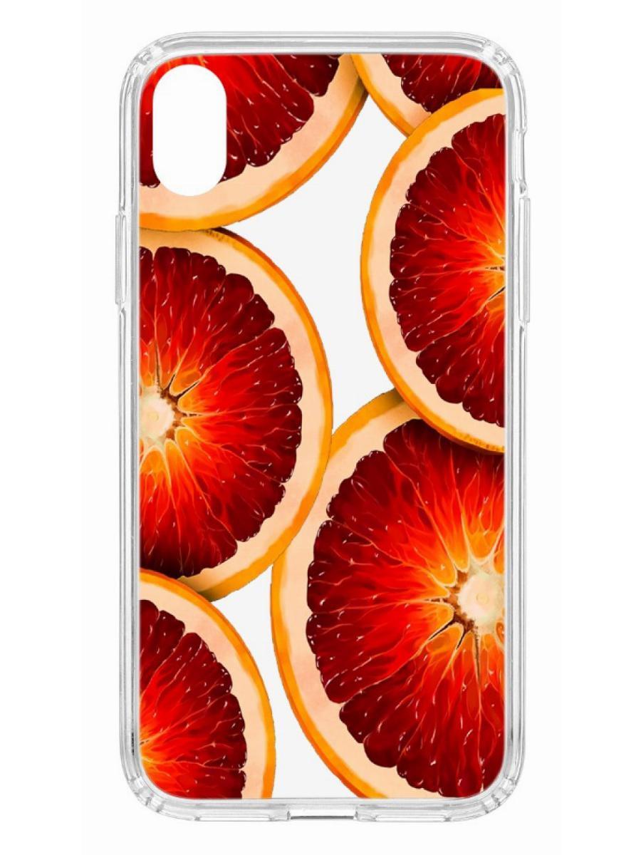 фото Чехол на apple iphone xr kruche print orange кruче