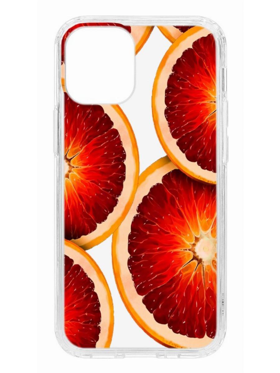 фото Чехол на apple iphone 12 mini kruche print orange кruче