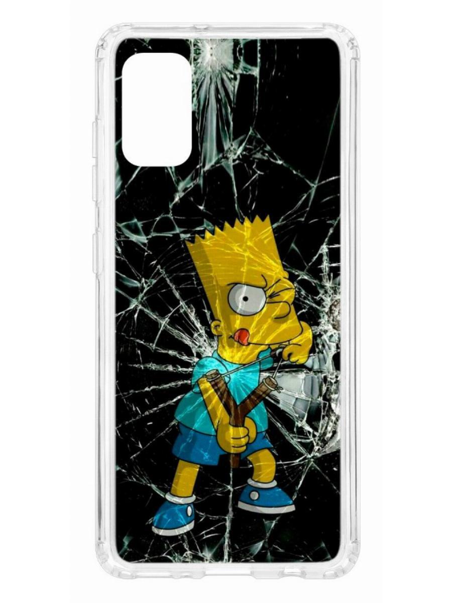 фото Чехол на samsung galaxy a41 kruche print барт симпсон кruче