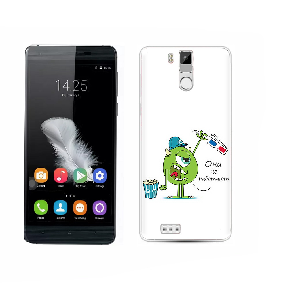 

Чехол MyPads Tocco для Oukitel K6000 Pro Очки не работают, Прозрачный, Tocco