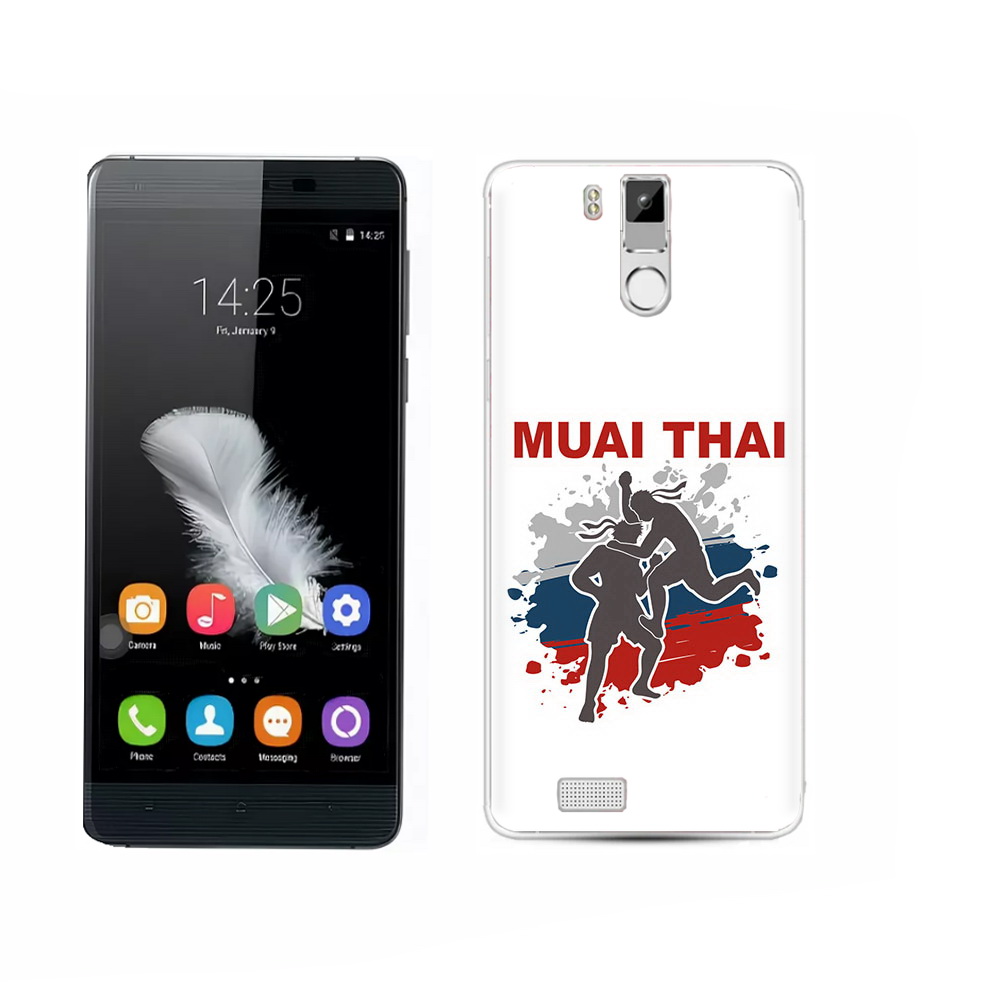 

Чехол MyPads Tocco для Oukitel K6000 Pro Муайтай, Прозрачный, Tocco