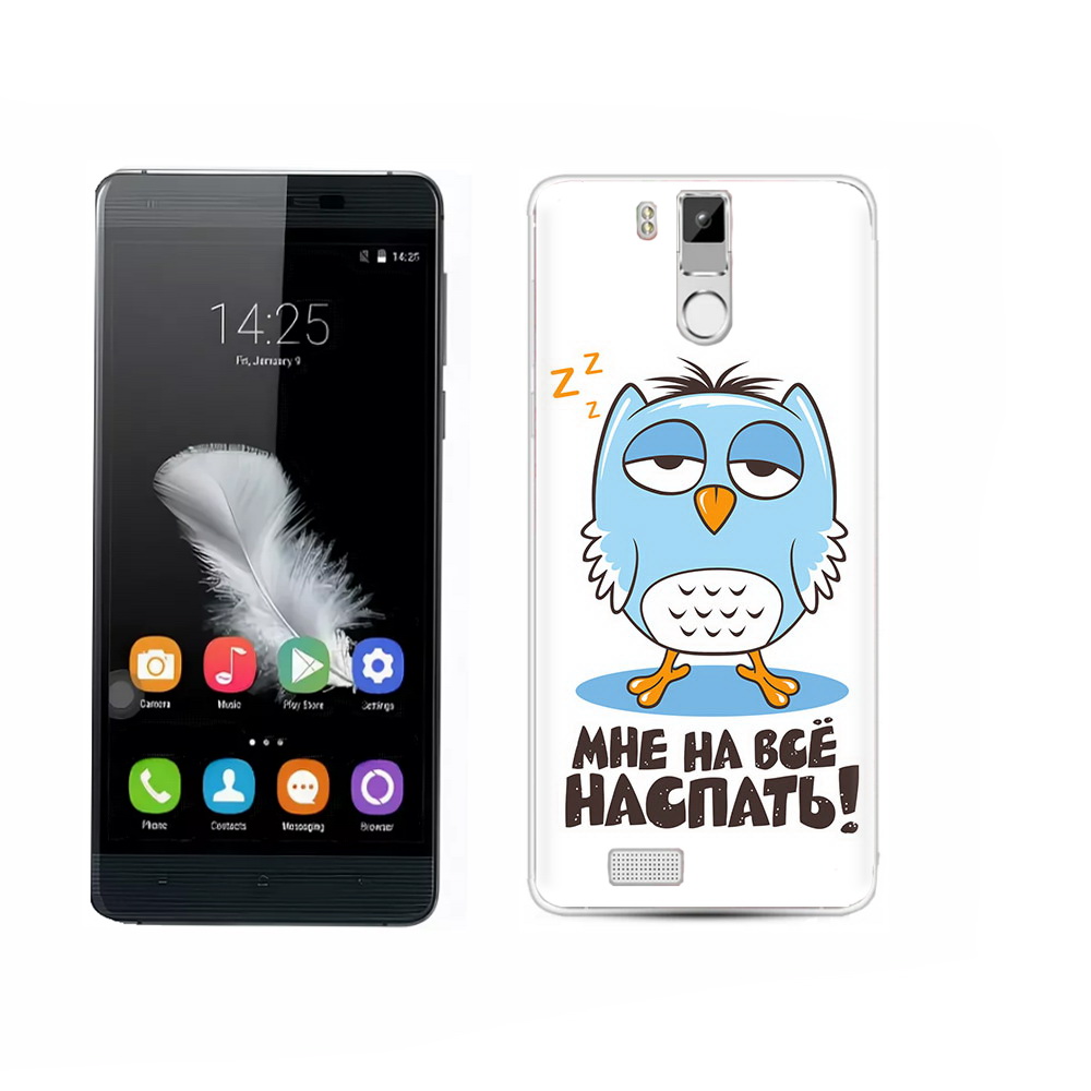 

Чехол MyPads Tocco для Oukitel K6000 Pro Мне на все наспать, Прозрачный, Tocco