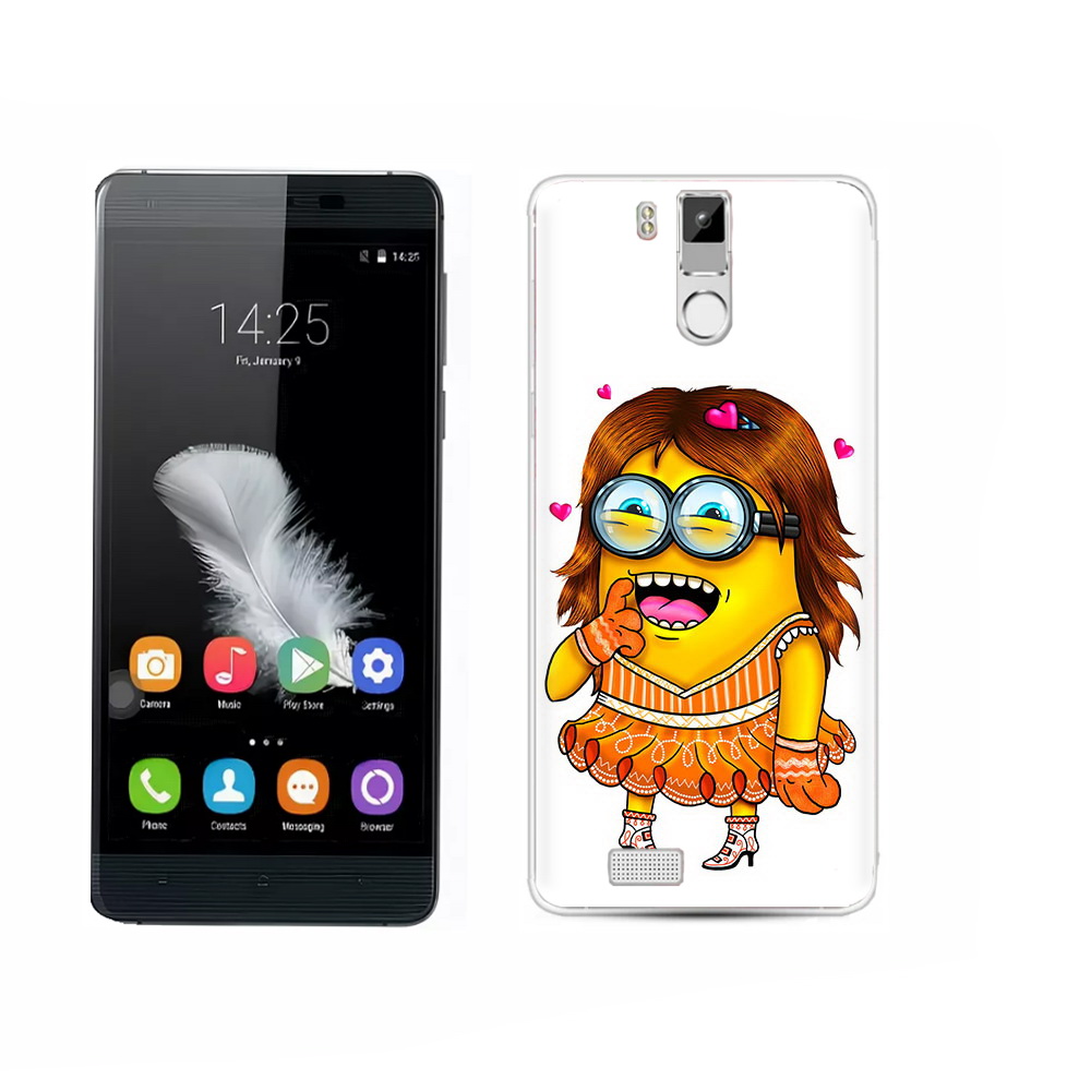 

Чехол MyPads Tocco для Oukitel K6000 Pro Миньон девочка, Прозрачный, Tocco