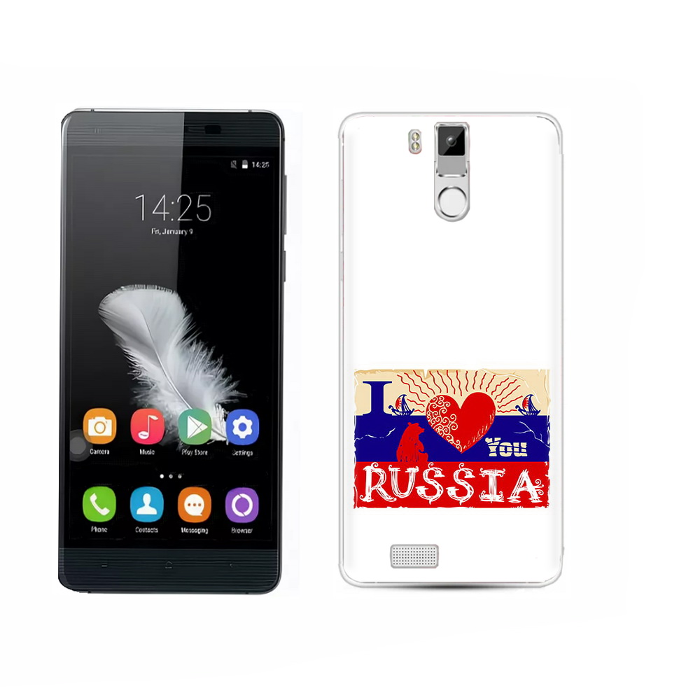 

Чехол MyPads Tocco для Oukitel K6000 Pro Люблю Россию, Прозрачный, Tocco