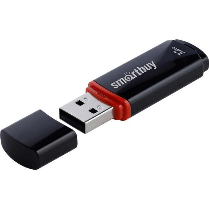 

Флешка Smartbuy 32GBCRW-K, 32 Гб, USB2.0, чт до 25 Мб/с, зап до 15 Мб/с, Black