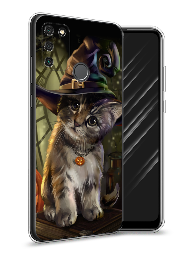 Чехол Awog  на Honor 9A Кот на Хэллоуин
