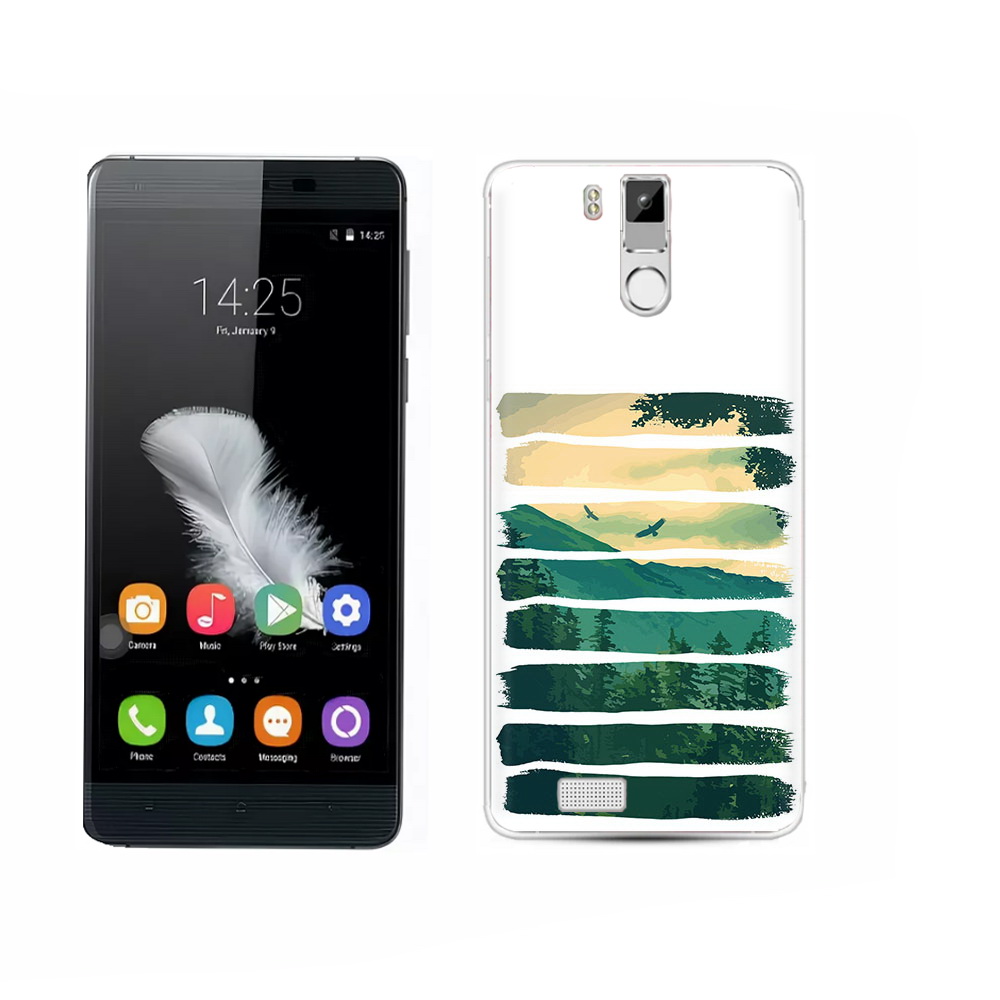 

Чехол MyPads Tocco для Oukitel K6000 Pro Лесная чаща, Прозрачный, Tocco