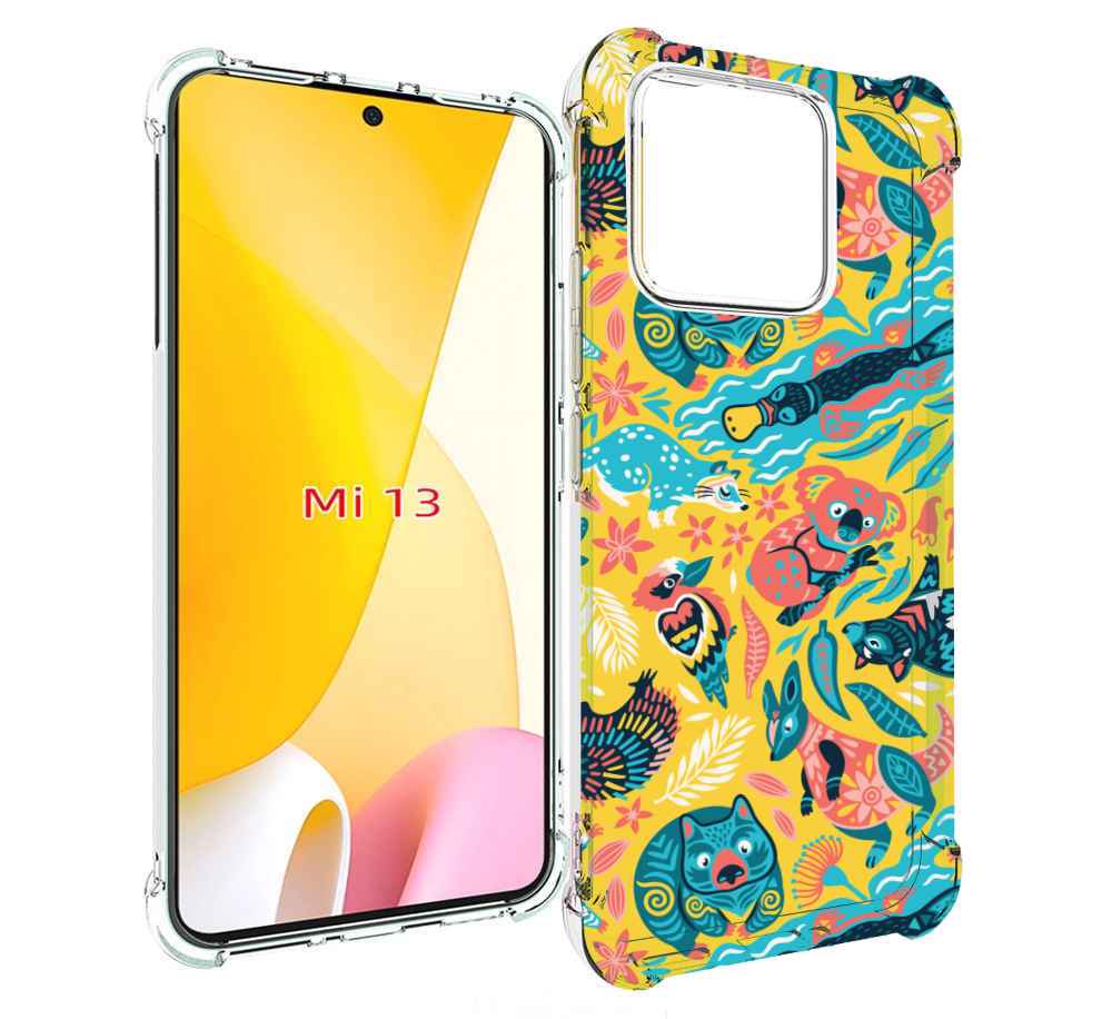 

Чехол MyPads seamless-pattern для Xiaomi 13, Прозрачный, Tocco