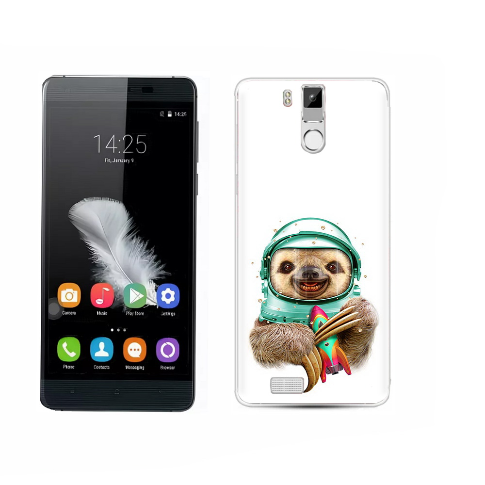 Чехол MyPads Tocco для Oukitel K6000 Pro Ленивец астронавт