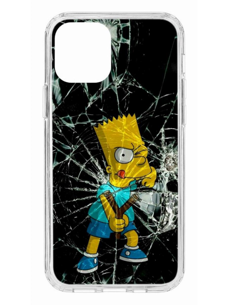 фото Чехол на iphone 12 kruche print барт симпсон кruче