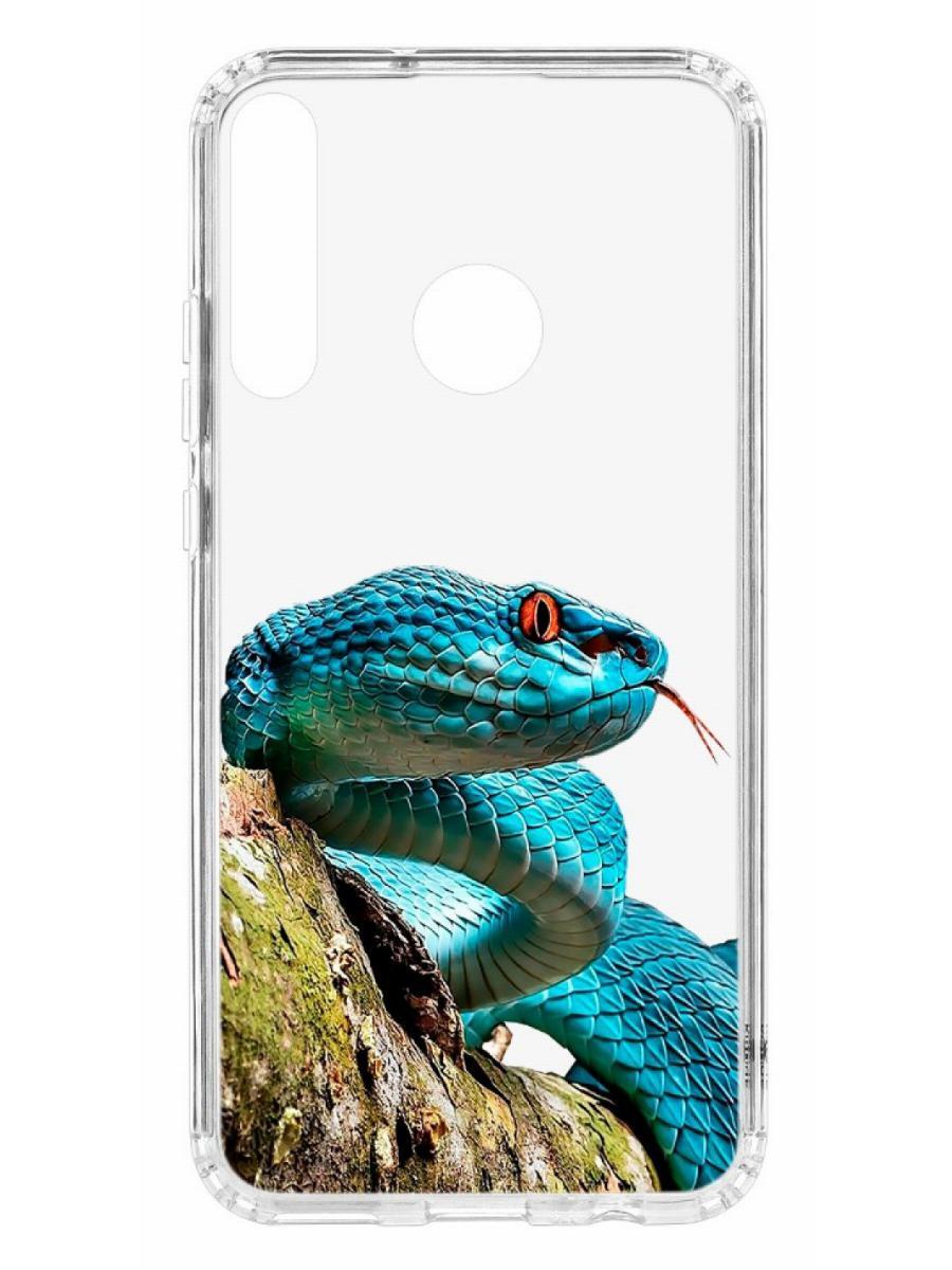

Чехол на Huawei P40 Lite E Kruche Print Змея