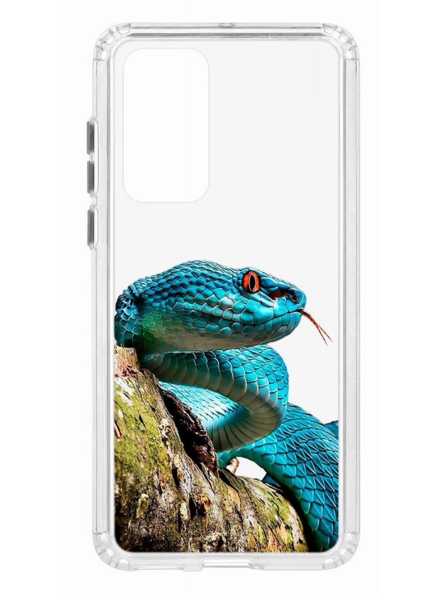 

Чехол на Huawei P40 Kruche Print Змея