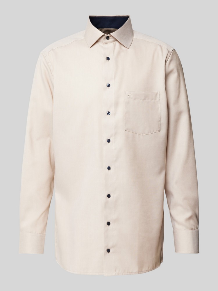 Рубашка мужская Olymp 40064 бежевая 42 EU 14103₽