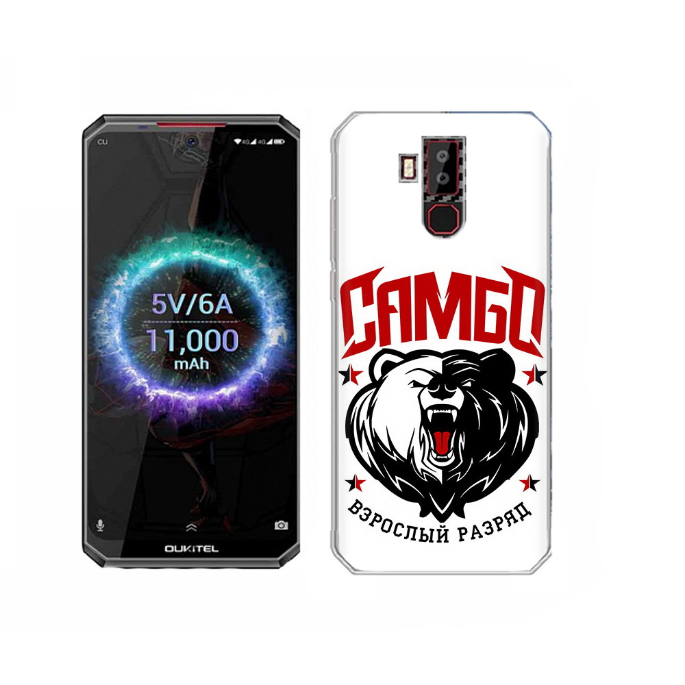 

Чехол MyPads Tocco для Oukitel K13 Pro Единоборства Самбо медведь, Прозрачный, Tocco