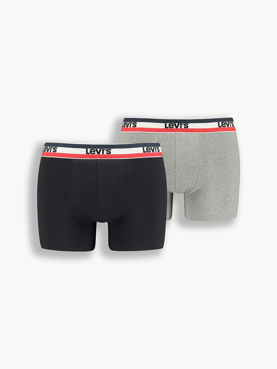 

Комплект трусов мужских Levi's 37149-0544 черных; серых XL, 37149-0544