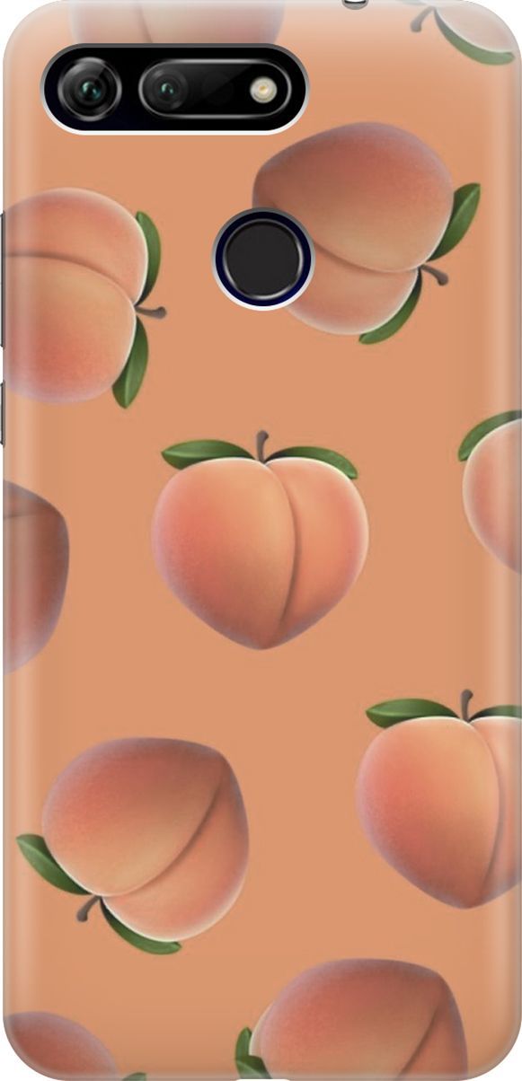 

Силиконовый чехол на Honor View 20 (V20) с принтом "Падающие персики", Красный;оранжевый, 6452